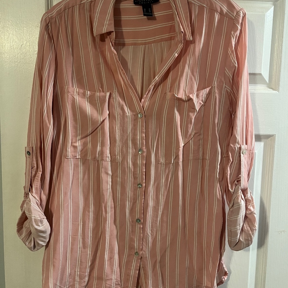 Pink Striped blouse - Picture 2 of 2